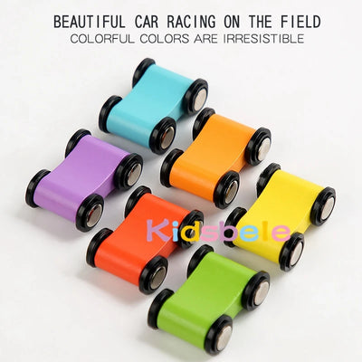 Wooden Car Race Track Montessori Toy