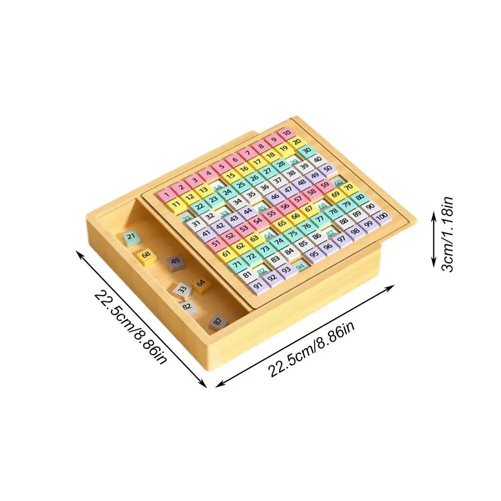 Wooden Sudoku Puzzle Board with Number Drawer