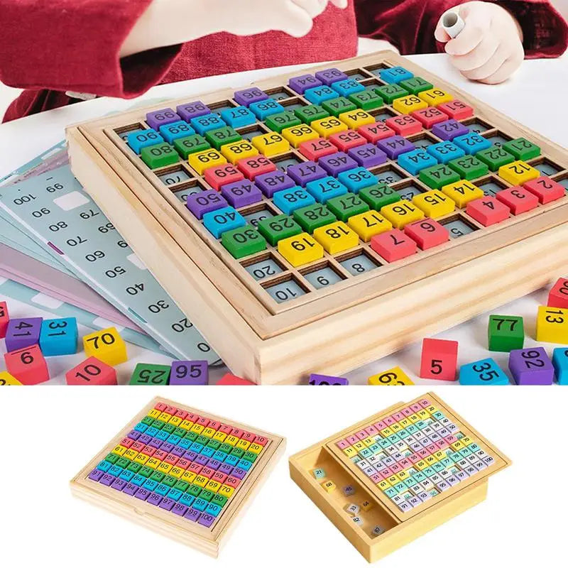 Wooden Sudoku Puzzle Board with Number Drawer