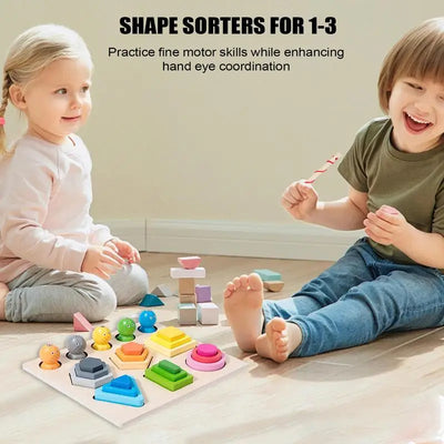 Wooden Shape Sorting Puzzle Toy