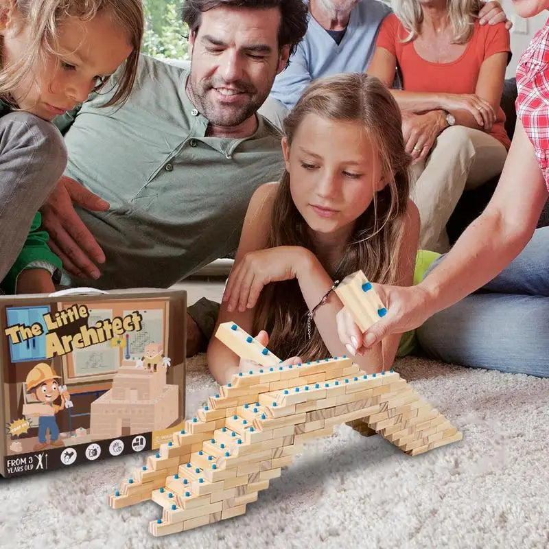 Wooden Stacking Construction Block Set
