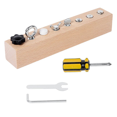 Montessori Fine Motor Skills Wooden Screw and Nut Set