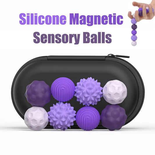 Magnetic Silicone Sensory Balls for Stress Relief and Fidgeting suitable for children and adults