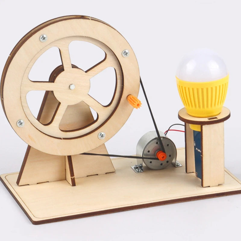 Wooden Hand Generator STEM Toy