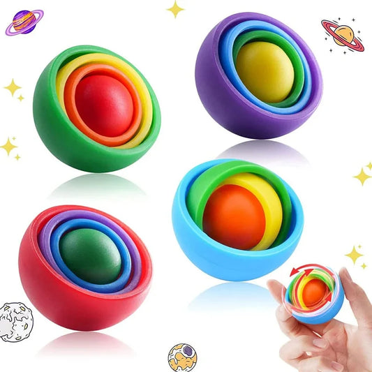 3D Gyro Ball Fidget Toy – Rotating Stress Relief Spinner