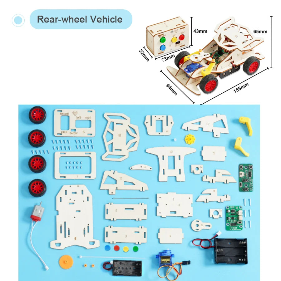 3D Wooden Vehicle Puzzle Kit