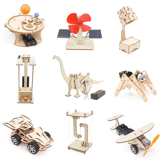 STEM Car & Dinosaur Puzzle Set - Hands-On DIY Learning Kit