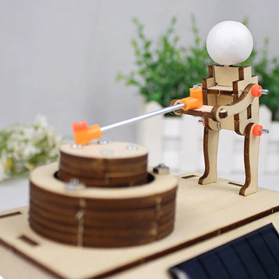 Solar Grinding Mill DIY Physics Toy for Kids