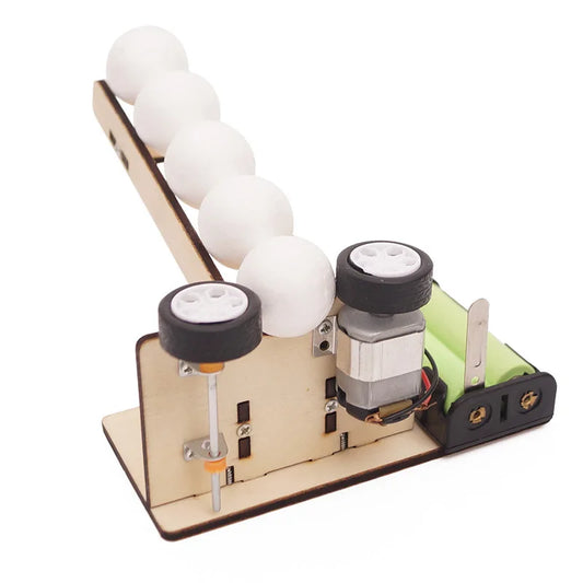 DIY Wooden Pitching Machine STEM Puzzle for Hands-On Learning
