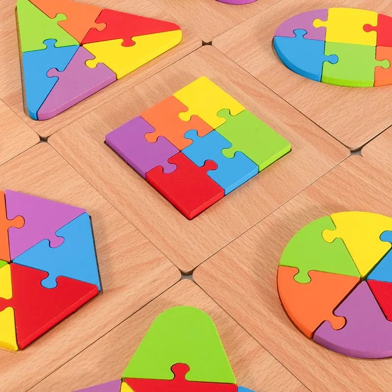 Wooden Tangram Puzzle Montessori Toy for Kids