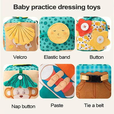 Dressing Skills Learning Activity Cube
