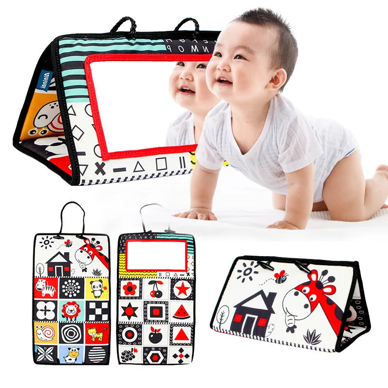 Newborn Sensory Crinkle Book with Mirror