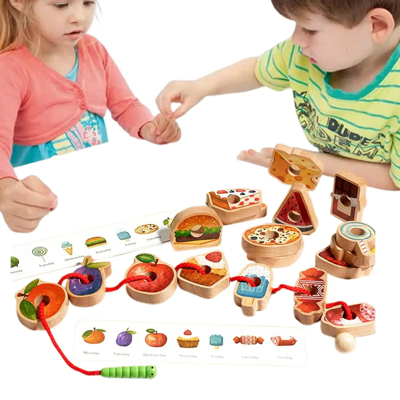 Stringing and Sorting Game for Toddlers