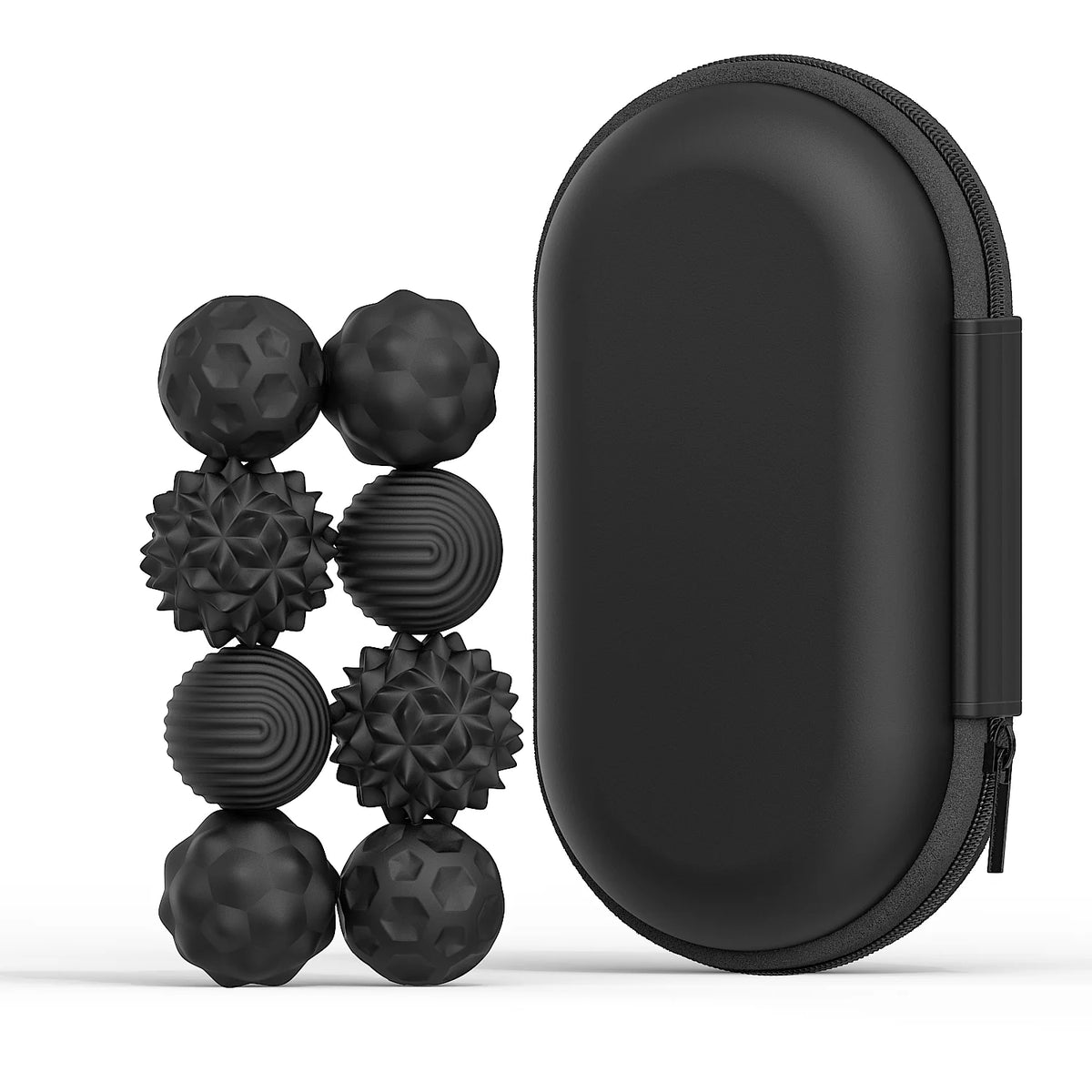 Magnetic Silicone Sensory Fidget Balls, 4 or 8 Piece Set