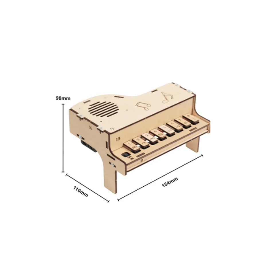 STEM DIY Wooden Piano Science Kit for Kids