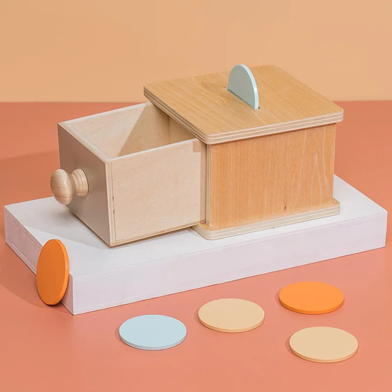 Montessori Colour-Matching Spinning Coin Box