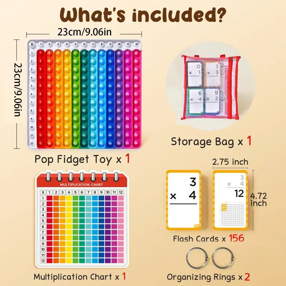 Multiplication Flash Card Learning Set