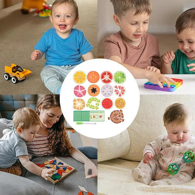 Fruit Fraction Math Toy for Early Learning