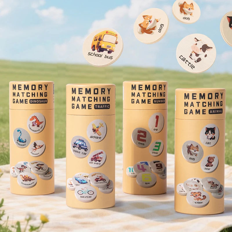 Wooden Memory Puzzle – Focus & Learning Game for Kids