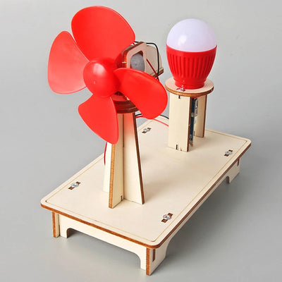 Wooden Wind Generator Model Toy