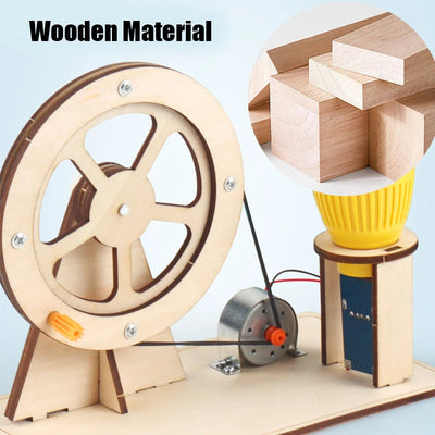 Wooden Hand Generator STEM Toy