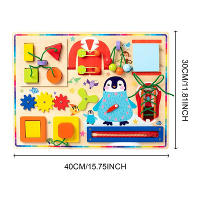Busy Board Fine Motor Toy for Preschoolers