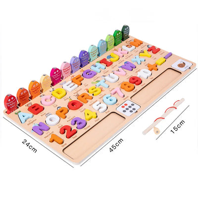 Montessori Math Puzzle Fishing Toy Set