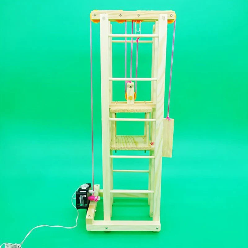 Wooden Elevator Model Science Toy