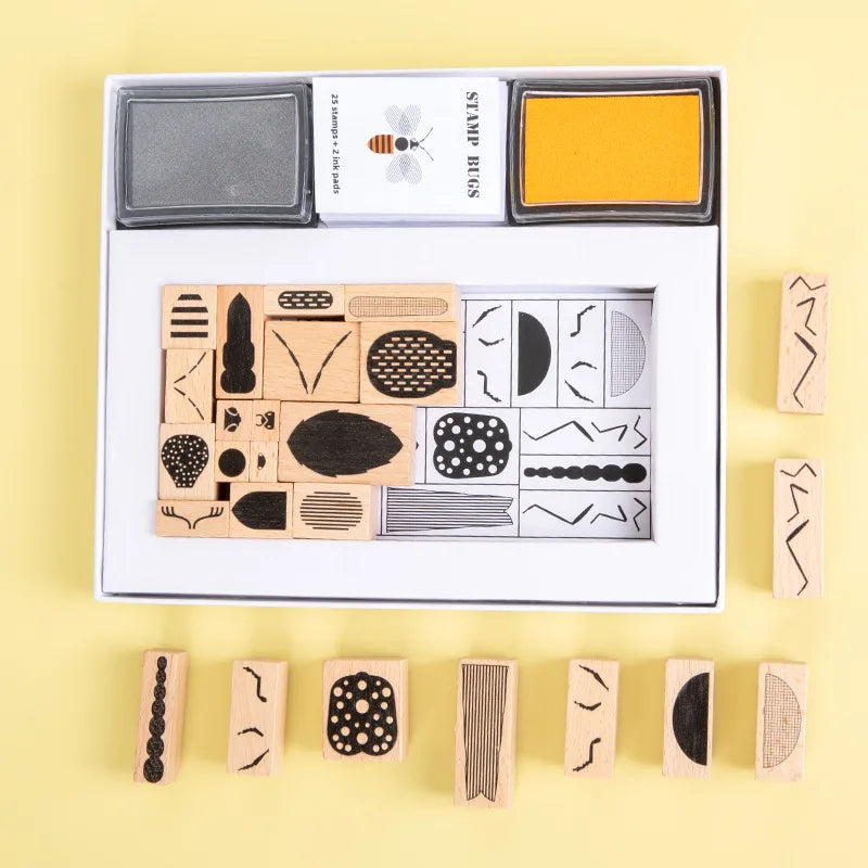 DIY Insect Stamp Montessori Art Toy for Kids