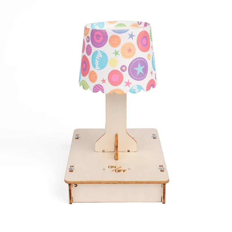 DIY Touch Lamp Wooden Puzzle Kit