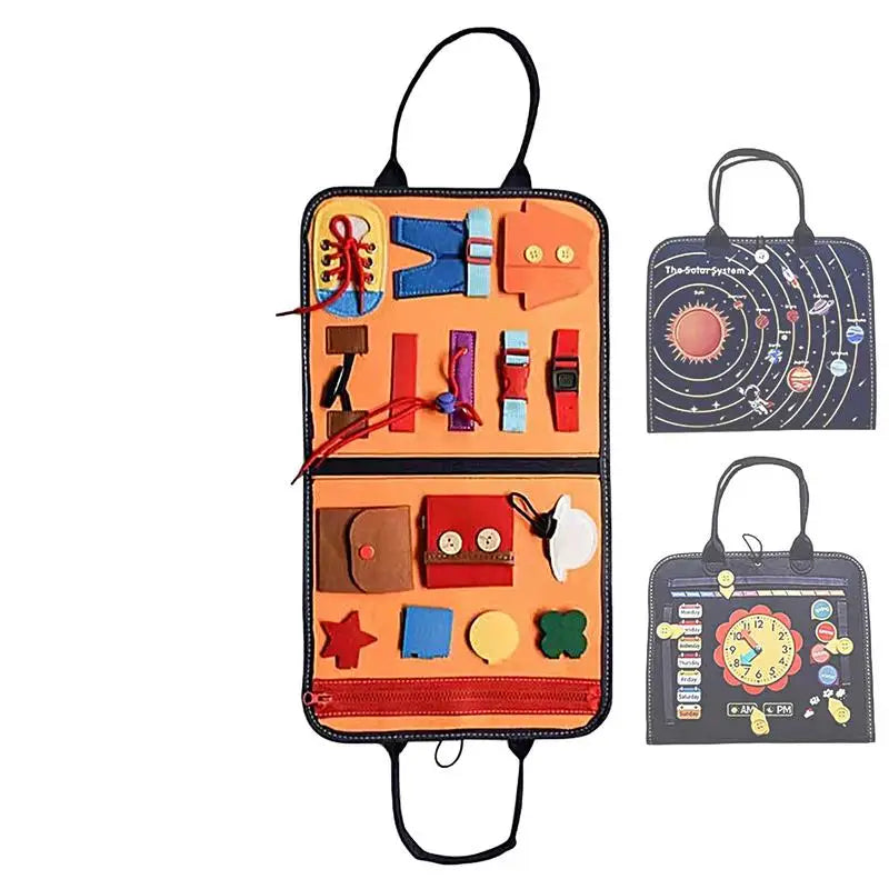 Montessori Sensory Quiet Book for Travel Learning