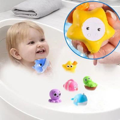 Light Up Floating Bath Toys Set