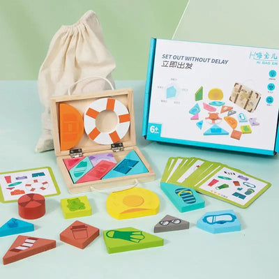 Logical Thinking Wooden Puzzle Blocks