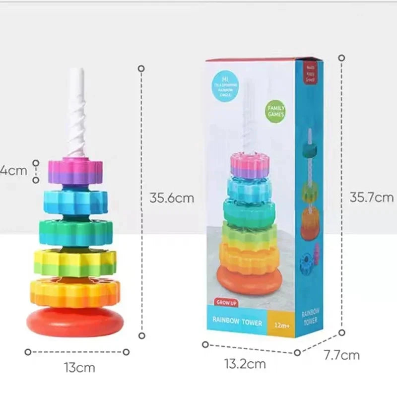 Montessori Colorful Gear Ring Stacker