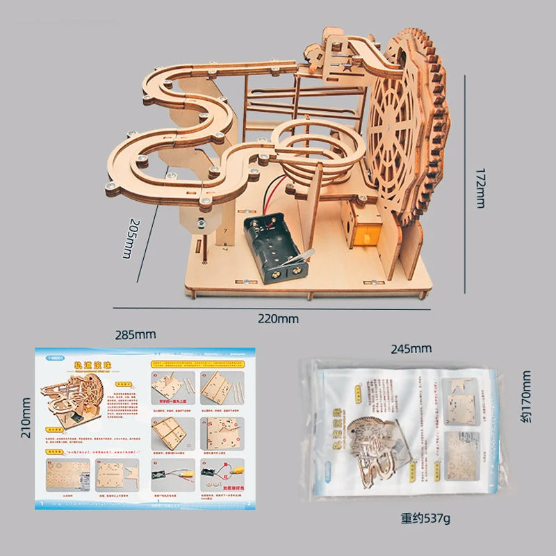 Wooden Tracking Balls Puzzle STEM Toy