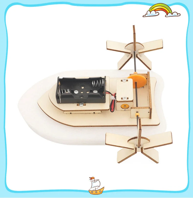 Paddle Wheel Ship Science Assembly Toy