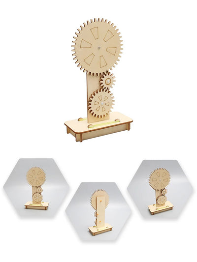 Wooden Gear Wheel DIY STEM Toy for Kids