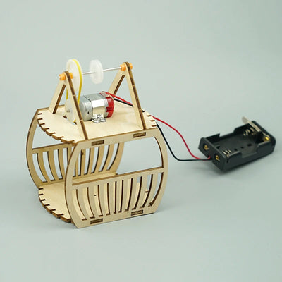 Wooden Electric Cable Car Model Toy