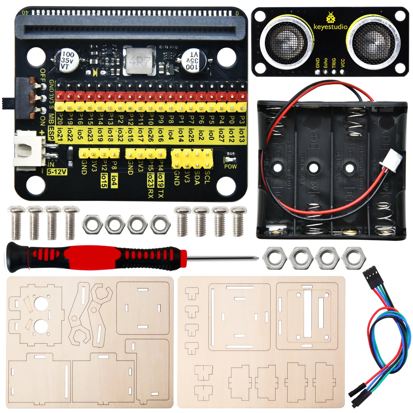 Micro:bit Distance Detection Robot Kit