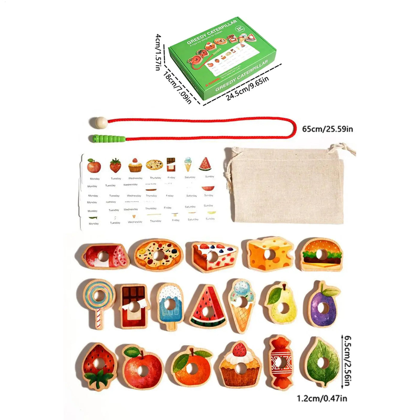Stringing and Sorting Game for Toddlers