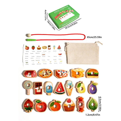 Stringing and Sorting Game for Toddlers