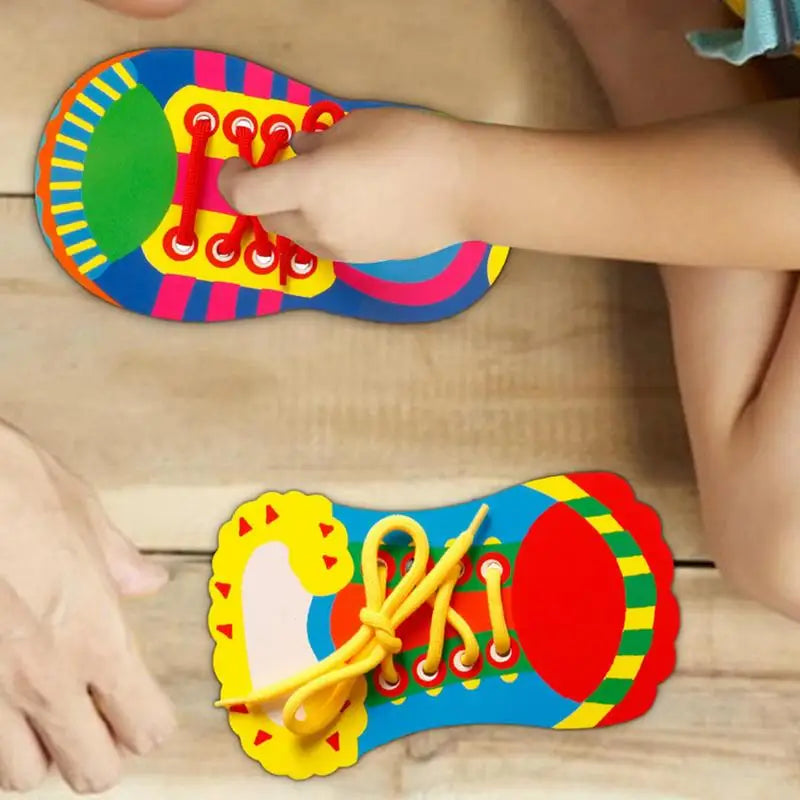 Shoelace Practice Toy for Fine Motor Skills