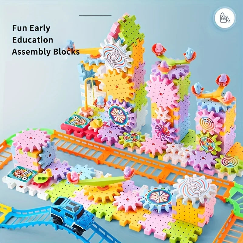 STEM Gear Building Set – Motorised Blocks & Rail Car