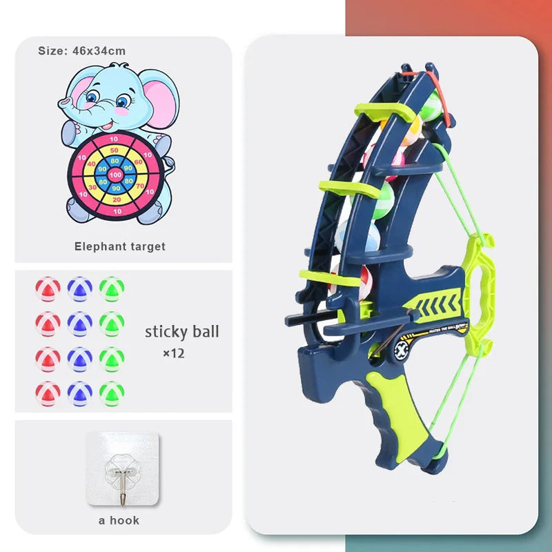 Bow Dart Sticky Ball Target Game for Kids