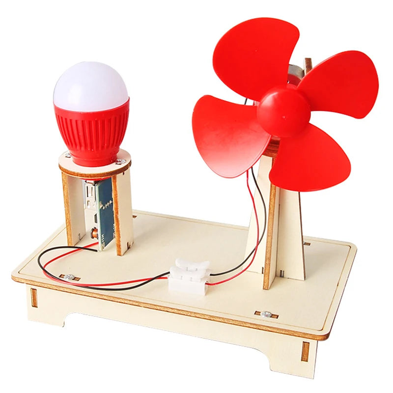 Wooden Wind Generator Model Toy
