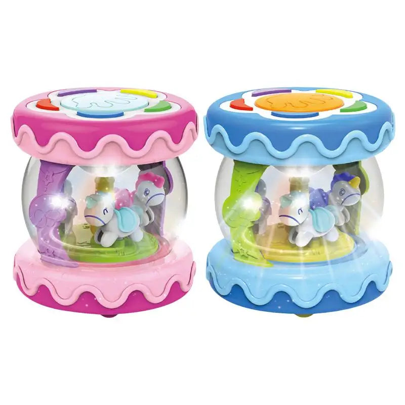 Musical Rotating Light Up Drum Toy