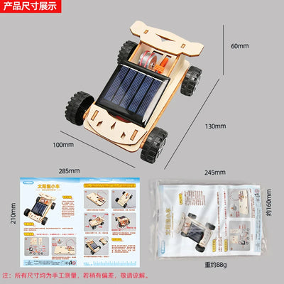 Wooden Solar Race Car Science Toy