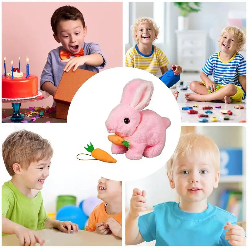 Jumping Interactive Plush Bunny Toy