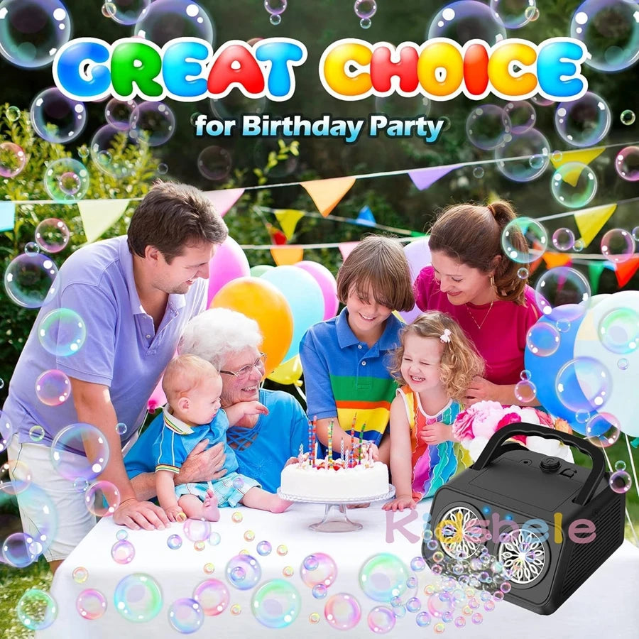 Electric Bubble Machine with Dual Modes