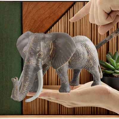 Realistic Elephant Figurine for Kids